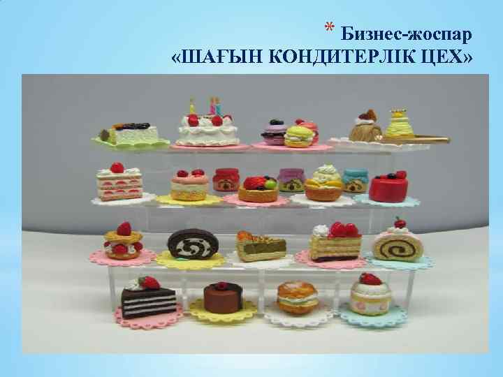 * Бизнес-жоспар «ШАҒЫН КОНДИТЕРЛІК ЦЕХ» 