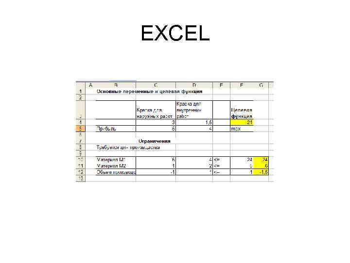 EXCEL 
