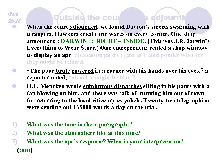 Para Outside 26 -28 l l l the court while adjourning When the court