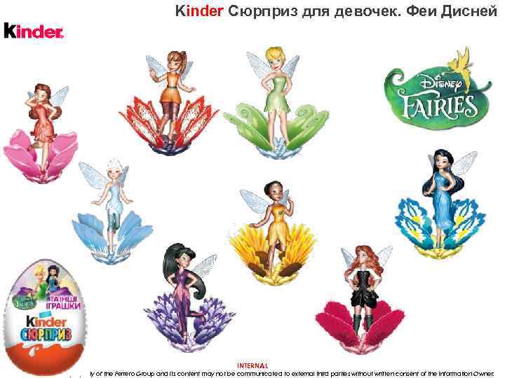 Kinder Сюрприз для девочек. Феи Дисней INTERNAL This document is the property of the