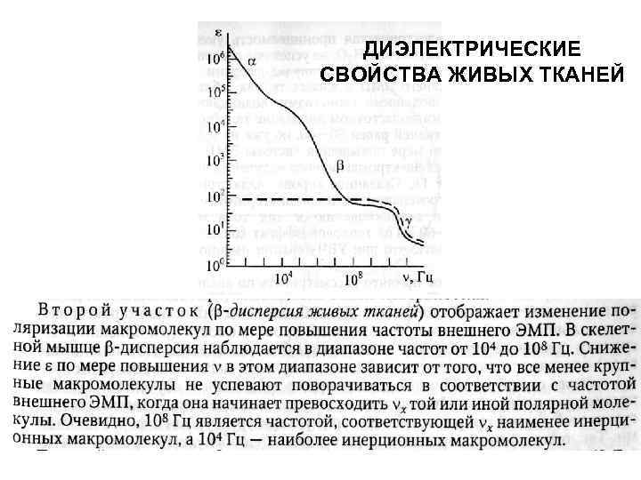 ДИЭЛЕКТРИЧЕСКИЕ СВОЙСТВА ЖИВЫХ ТКАНЕЙ 