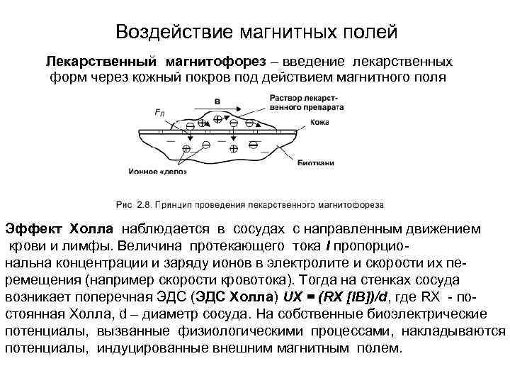 Под действием магнитного поля