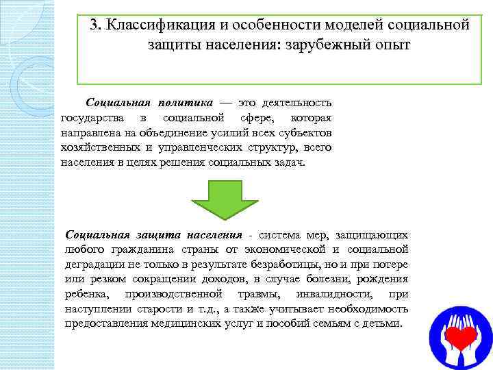 Лекция по теме Американская модель социальной защиты