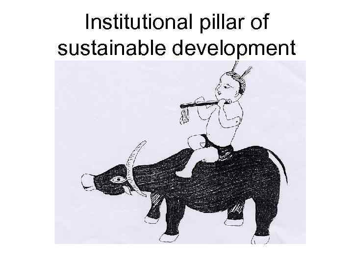Institutional pillar of sustainable development 