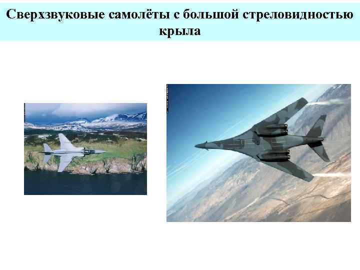 Сверхзвуковые самолёты с большой стреловидностью крыла 