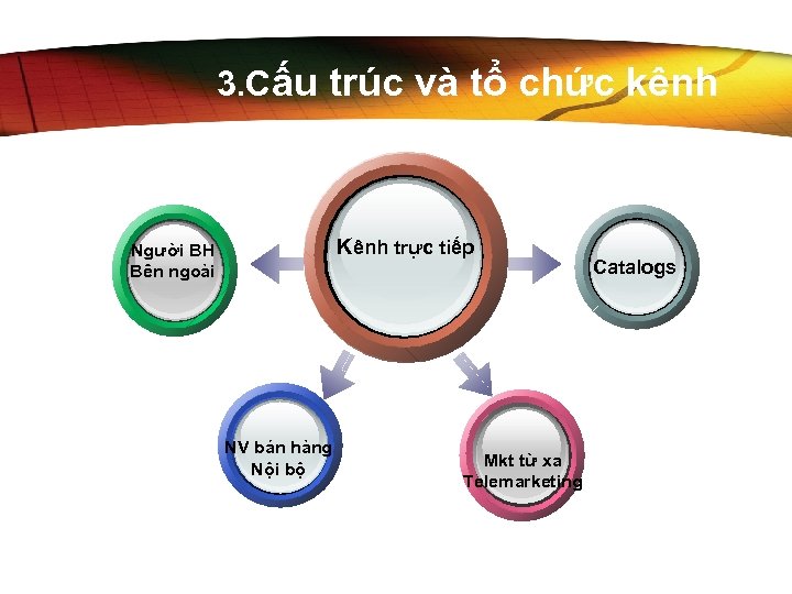 3. Cấu trúc và tổ chức kênh Kênh trực tiếp Người BH Bên ngoài