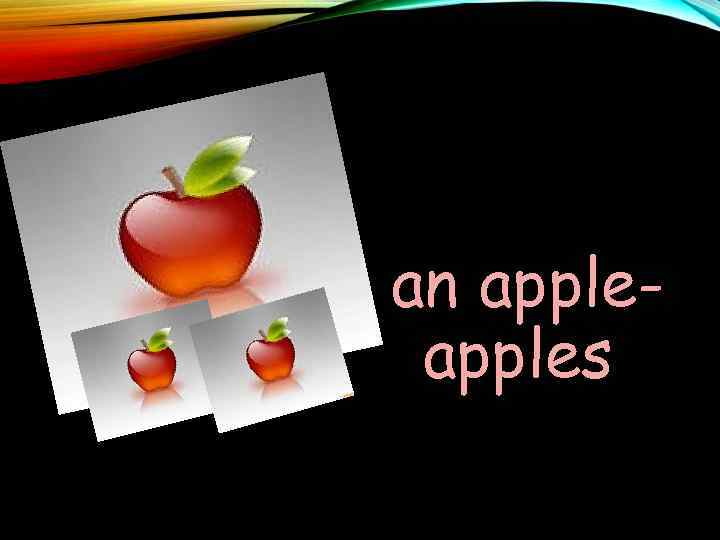 +S an apples 