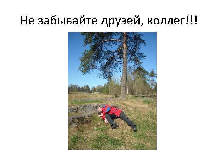 Не забывайте друзей, коллег!!! 