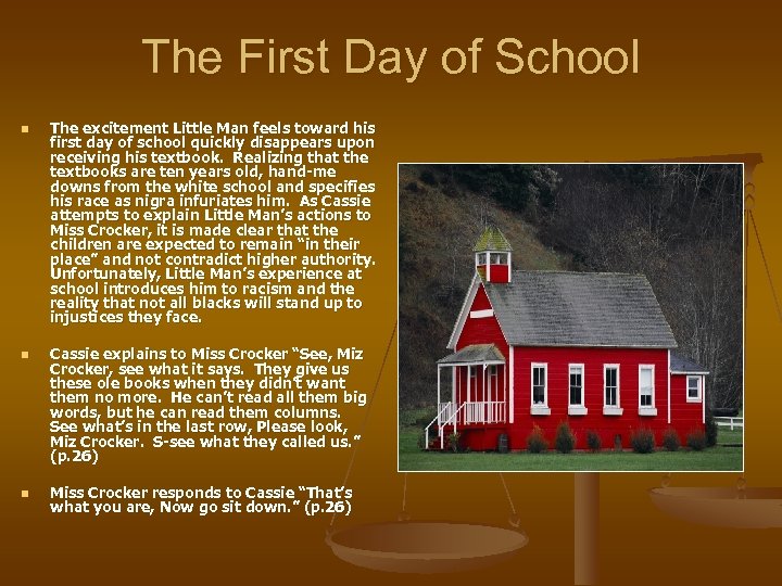 The First Day of School n n n The excitement Little Man feels toward