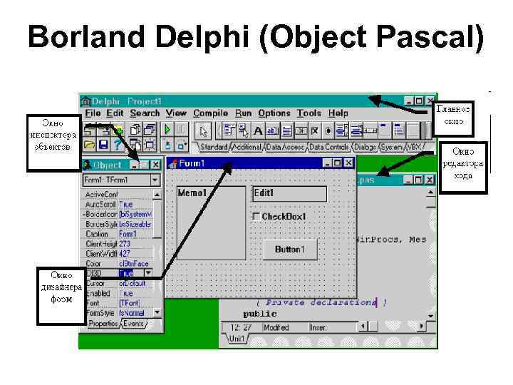 Borland Delphi (Object Pascal) 