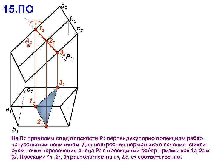 a 2 15. ПО b 2 c 2 12 А 2 22 32 P