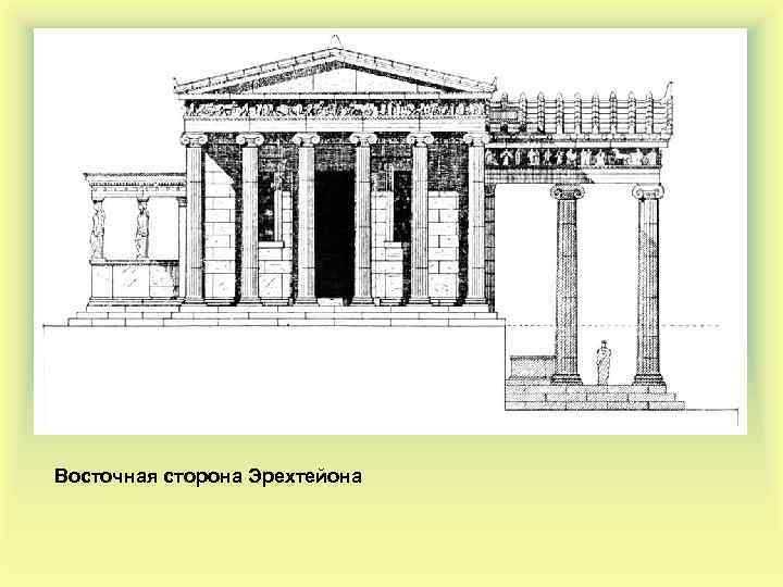 Восточная сторона Эрехтейона 