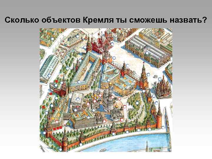 Сколько объектов Кремля ты сможешь назвать? 