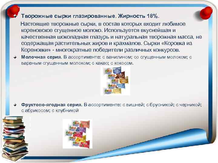 Творожные сырки глазированные. Жирность 18%. Настоящие творожные сырки, в состав которых входит любимое кореновское