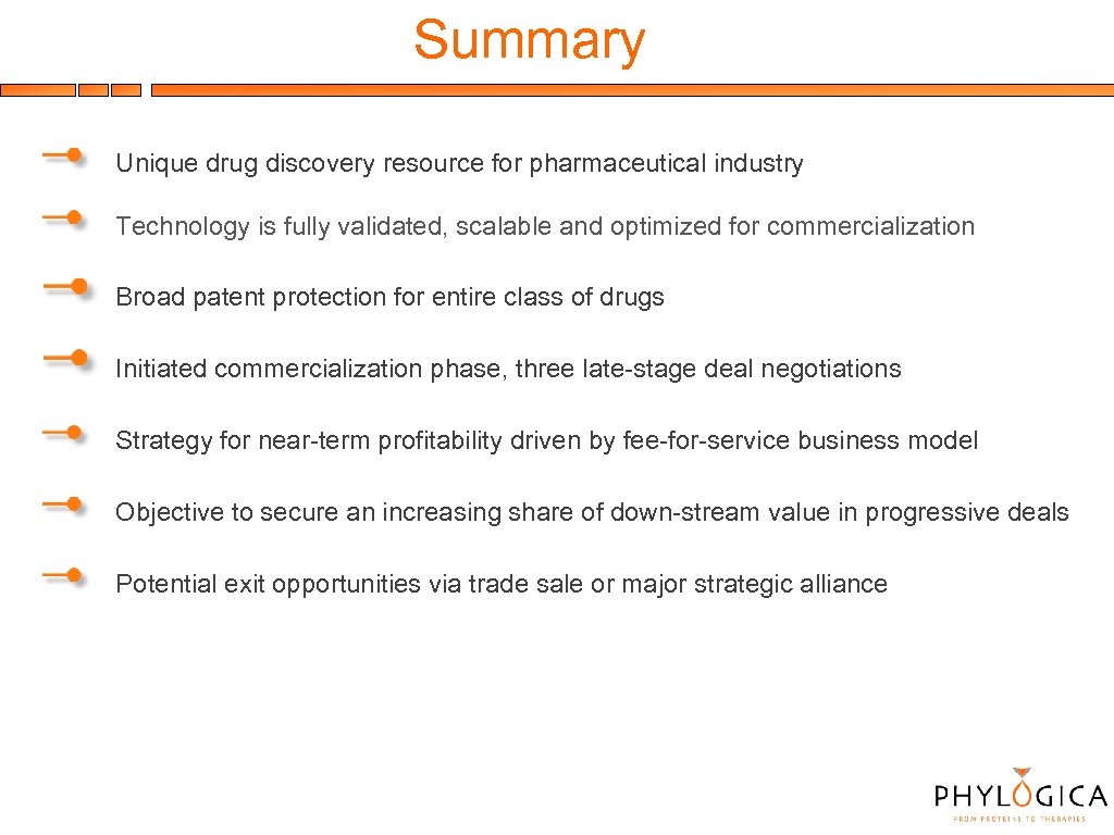 Summary Unique drug discovery resource for pharmaceutical industry Technology is fully validated, scalable and