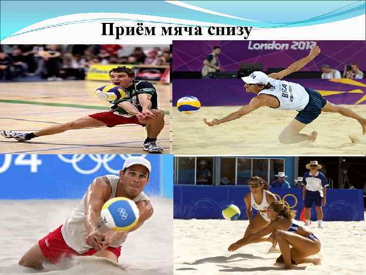 Приём мяча снизу 