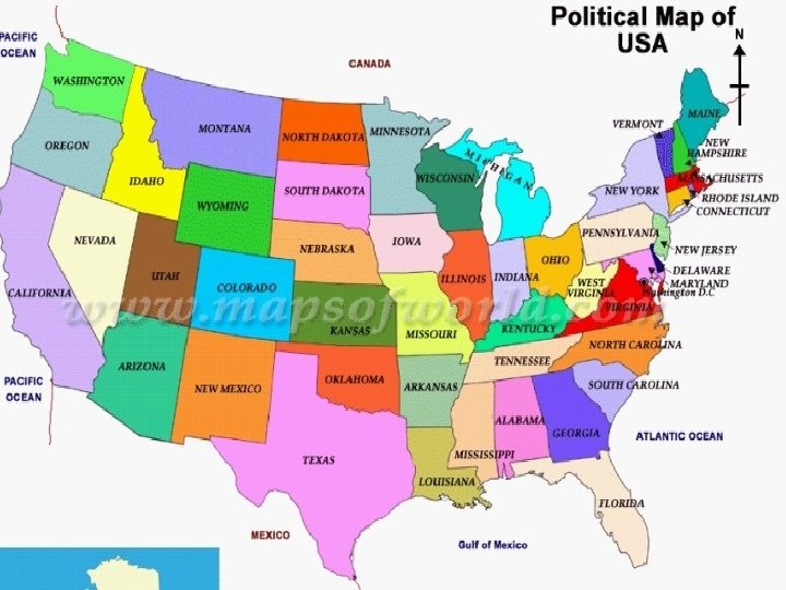 America map 