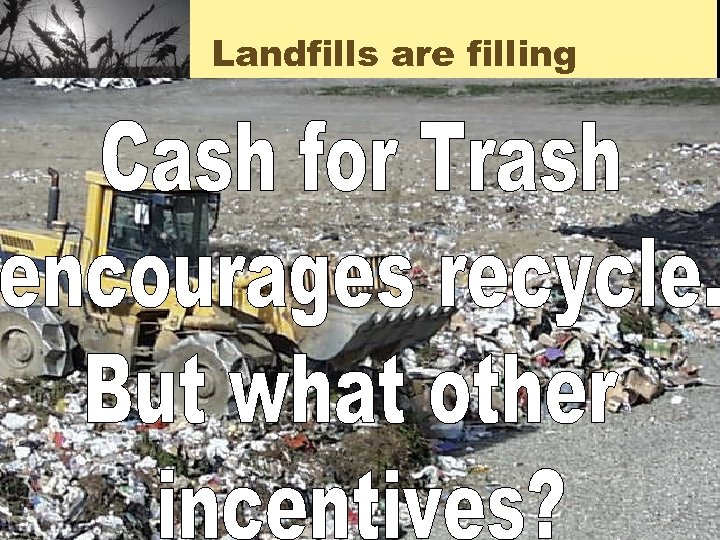 Landfills are filling 