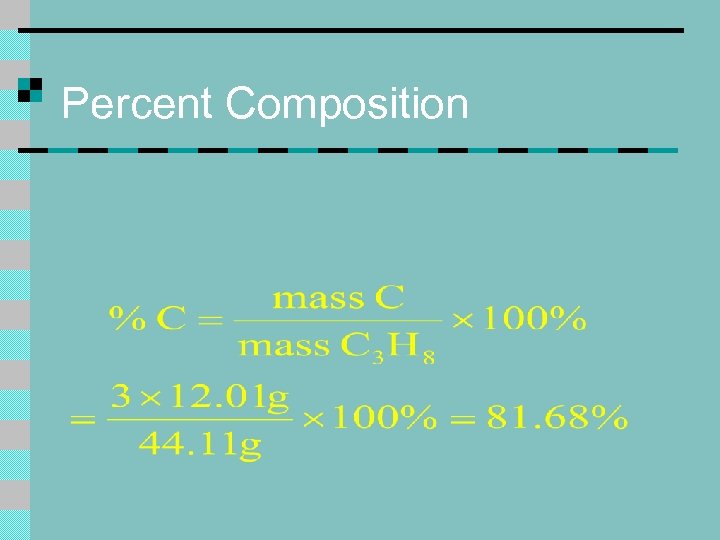 Percent Composition 