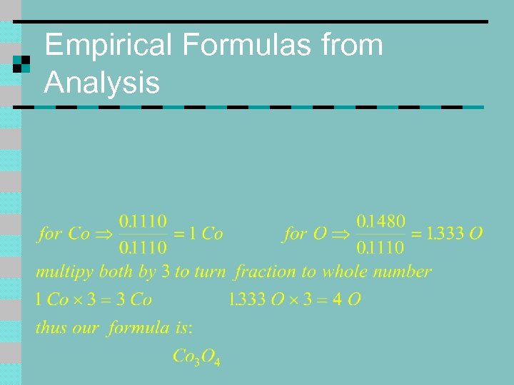Empirical Formulas from Analysis 