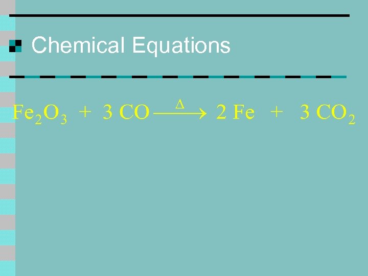 Chemical Equations 