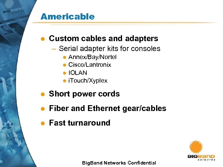 Americable l Custom cables and adapters – Serial adapter kits for consoles l l