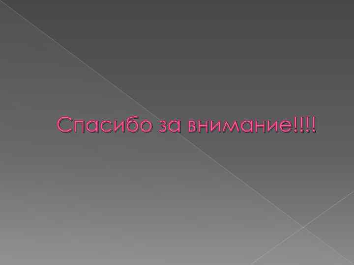 Спасибо за внимание!!!! 