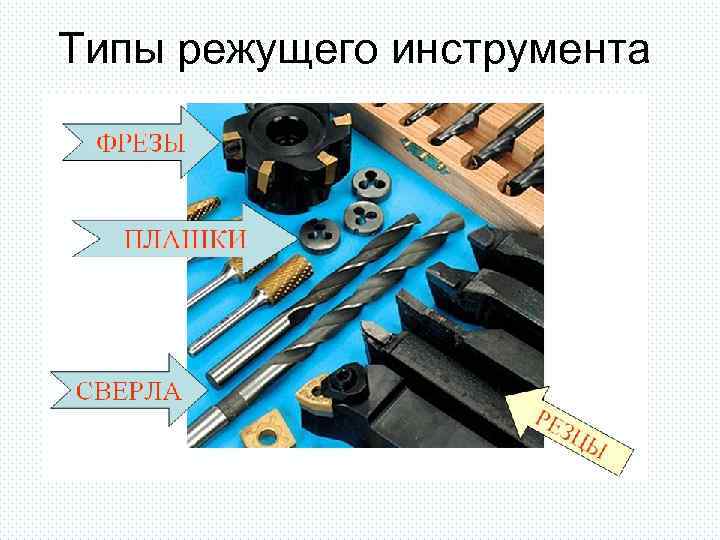Типы режущего инструмента 