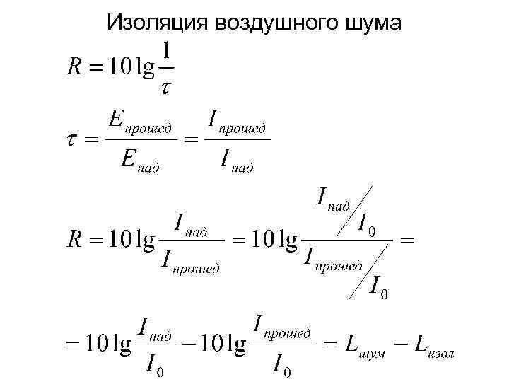 Изоляция воздушного шума 