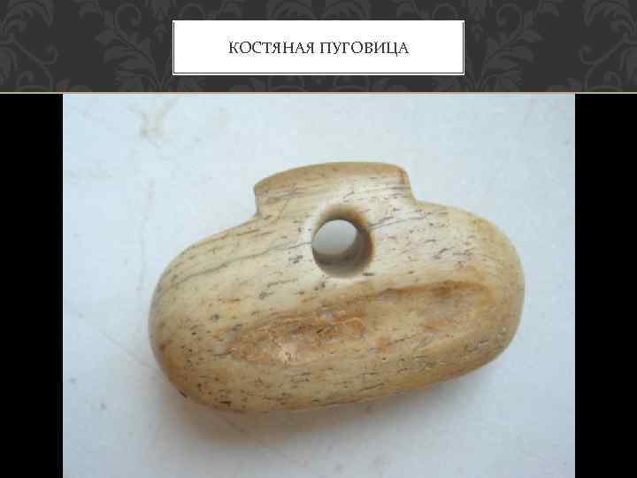 КОСТЯНАЯ ПУГОВИЦА 