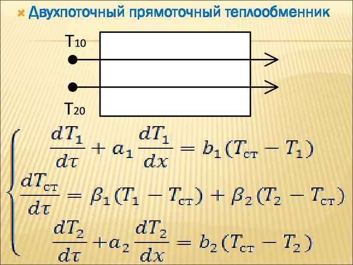  Двухпоточный прямоточный теплообменник 