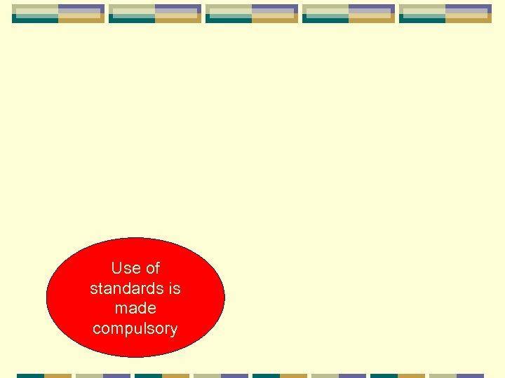 Use of standards is made compulsory 