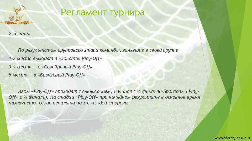 Регламент турнира 2 -й этап: По результатам группового этапа команды, занявшие в своей группе