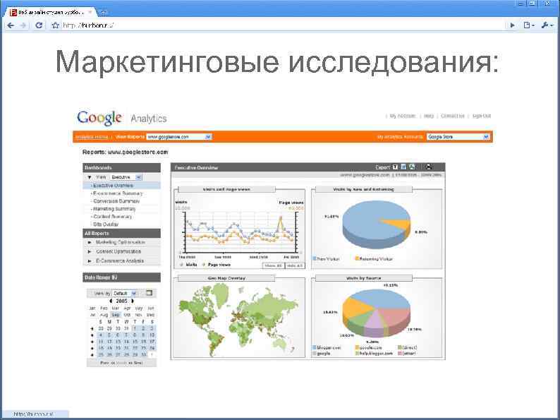 Маркетинговые исследования: 