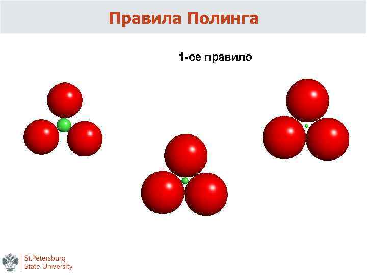 Правила Полинга 1 -ое правило 