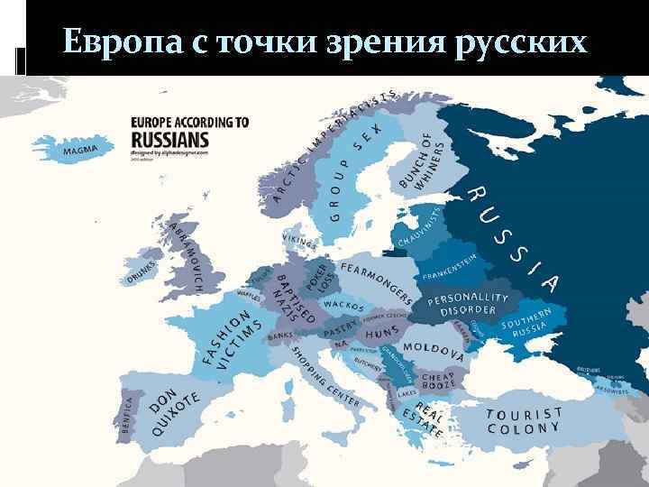 Европа с точки зрения русских 