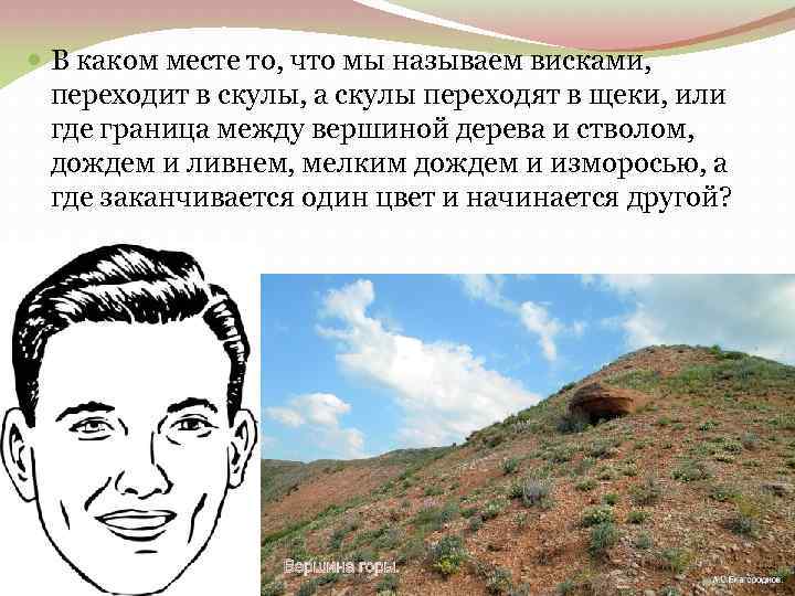  В каком месте то, что мы называем висками, переходит в скулы, а скулы