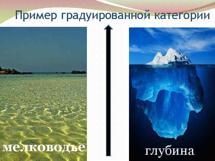 Пример градуированной категории мелководье глубина 