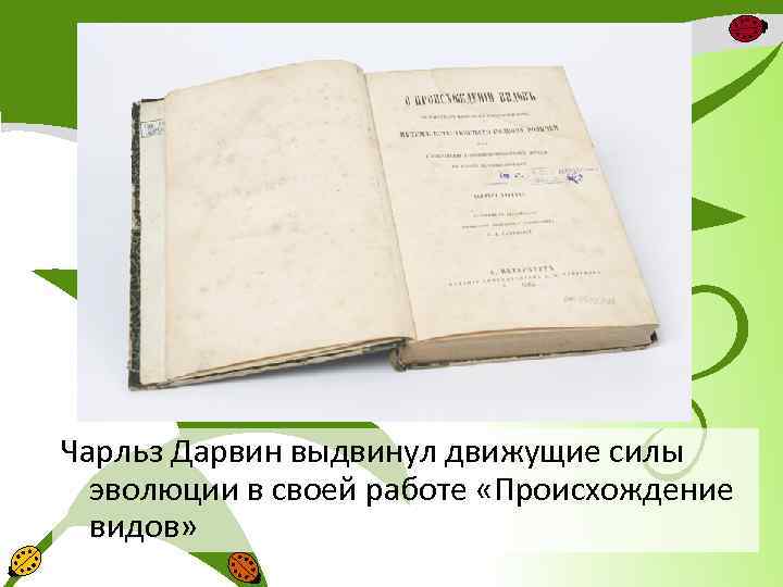 Чарльз Дарвин выдвинул движущие силы эволюции в своей работе «Происхождение видов» 