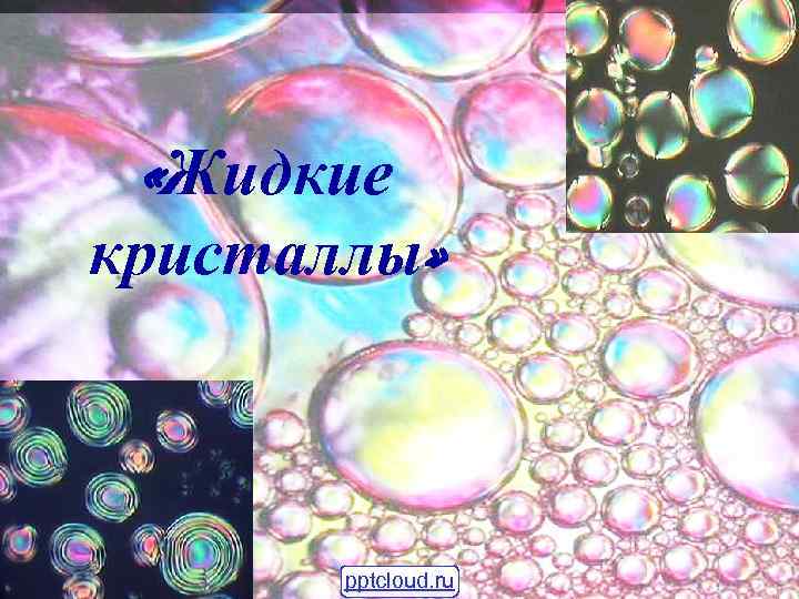  «Жидкие кристаллы» pptcloud. ru 