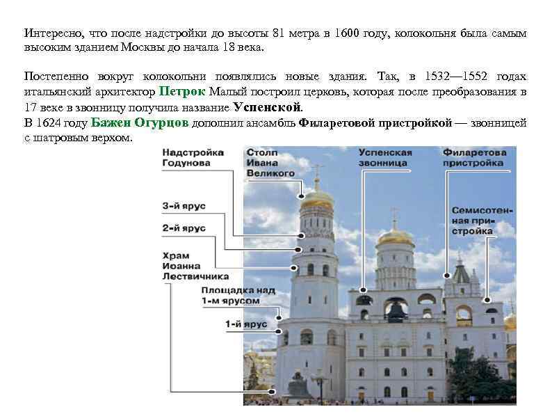 Интересно, что после надстройки до высоты 81 метра в 1600 году, колокольня была самым