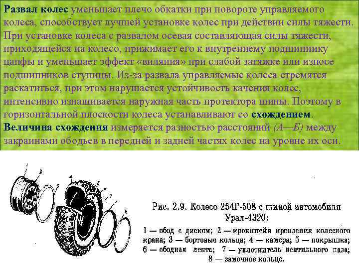 Как отрегулировать сход развал урал 4320