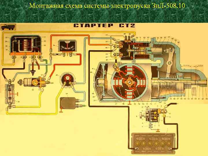 Схема системы электропуска