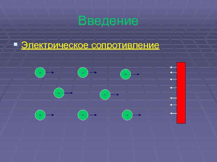 Введение § Электрическое сопротивление - - - - 