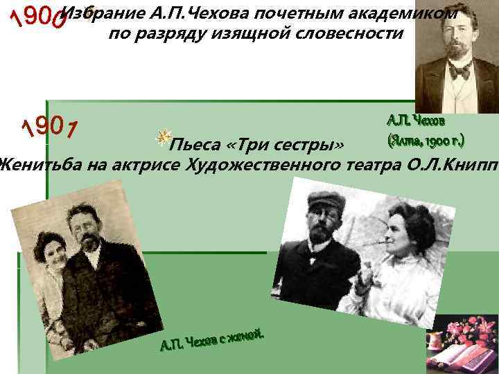 Избрание А. П. Чехова почетным академиком по разряду изящной словесности А. П. Чехов (Ялта,