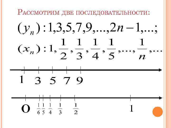 Две последовательности. Найдите несколько членов возрастающей последовательности.