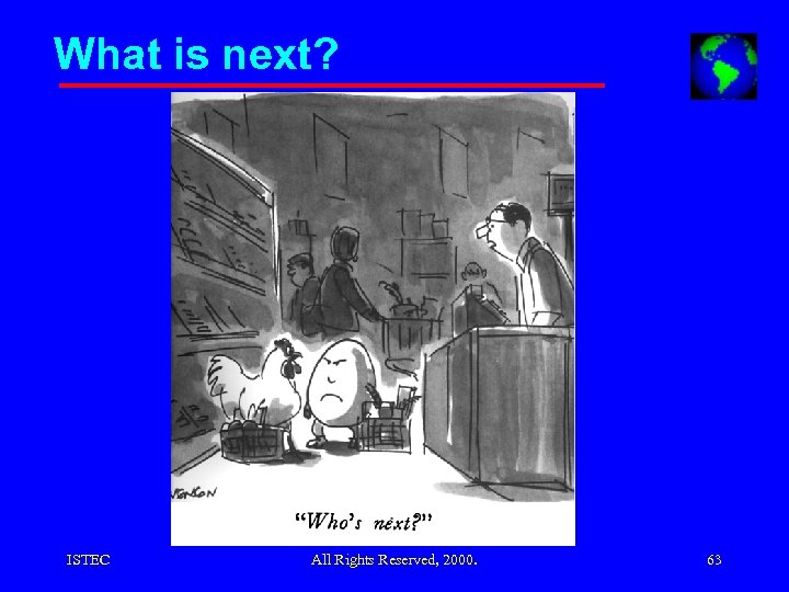 What is next? ISTEC All Rights Reserved, 2000. 63 