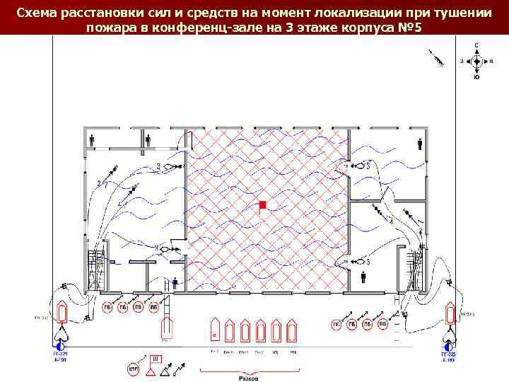 Схема места пожара