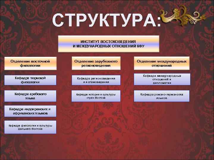 Структура института