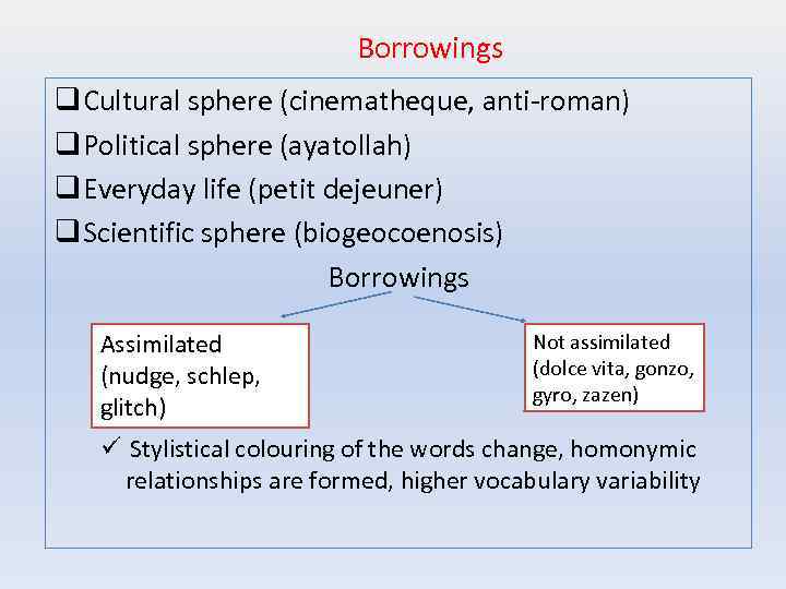 Borrowings q Cultural sphere (cinematheque, anti-roman) q Political sphere (ayatollah) q Everyday life (petit